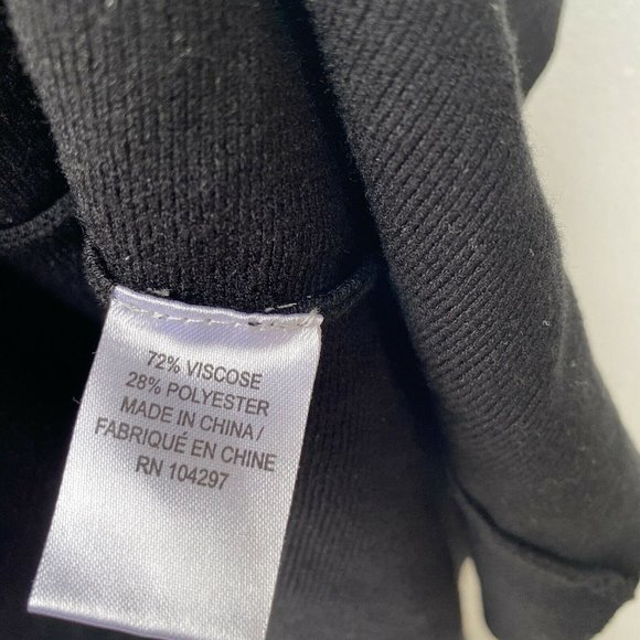 Milly Open Yoke Fit and Flare Knit Dress Black Mini Party Womens Size Small - Picture 5 of 6